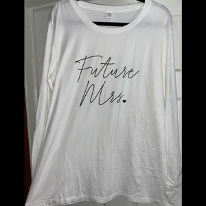 “Future Mrs.” Long sleeve t-shirt